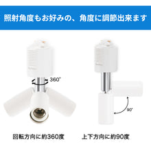 Cargar imagen en el visor de la galería, ダクトレール照明 スポットライト E17口金