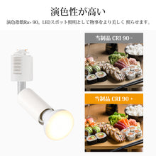 Cargar imagen en el visor de la galería, ダクトレール照明 スポットライト E17口金