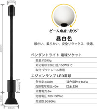 Lade das Bild in den Galerie-Viewer, ダクトレール照明 スポットライト E26口金 PAR20 ブラック