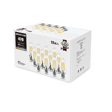 Cargar imagen en el visor de la galería, フィラメント LED電球 E12口金 40W形相当 470LM