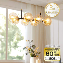 Cargar imagen en el visor de la galería, フィラメント LED電球 E26口金 60W形相当 806LM