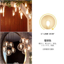 Cargar imagen en el visor de la galería, フィラメント エジソンランプ LED電球 E26口金