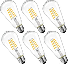 Cargar imagen en el visor de la galería, エジソンランプ E26口金 ST64 レトロ電球 2700K シャンデリア用