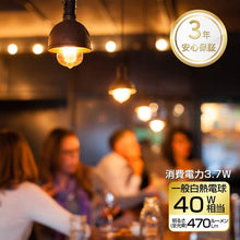Cargar imagen en el visor de la galería, フィラメント エジソンランプ LED電球 E26口金