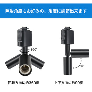 ダクトレール照明 スポットライト E17口金