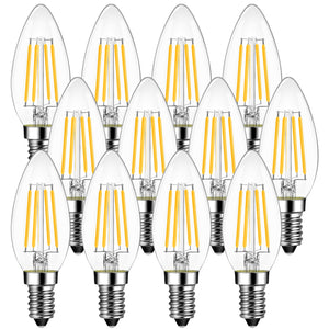 フィラメント LED電球 E12口金 40Ｗ形相当 470LM