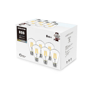 フィラメント エジソンランプ LED電球 E26口金